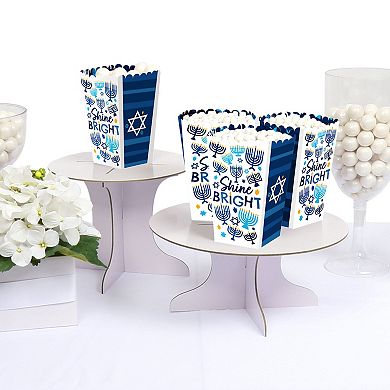 Big Dot Of Happiness Hanukkah Menorah Holiday Party Favor Popcorn Treat Boxes - Set Of 12