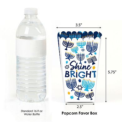 Big Dot Of Happiness Hanukkah Menorah Holiday Party Favor Popcorn Treat Boxes - Set Of 12