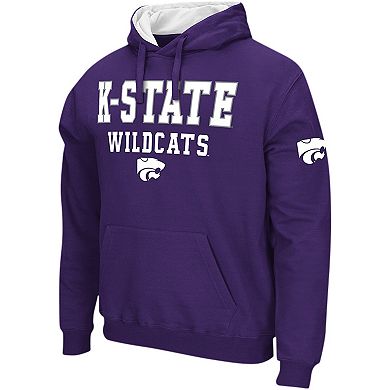 Men's Colosseum Purple Kansas State Wildcats Sunrise Pullover Hoodie
