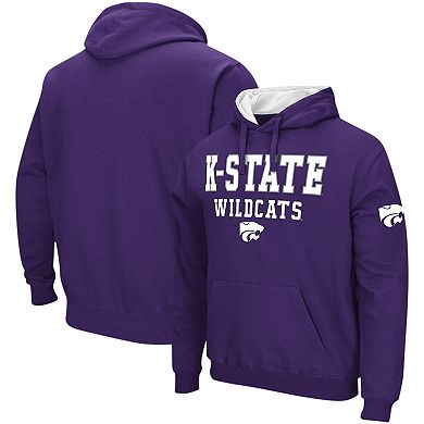 Men's Colosseum Purple Kansas State Wildcats Sunrise Pullover Hoodie