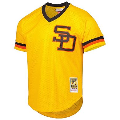 Men's Mitchell & Ness Dave Winfield Gold San Diego Padres Cooperstown Collection Mesh Batting Practice Jersey