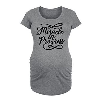 Maternity Miracle In Progress Graphic Tee