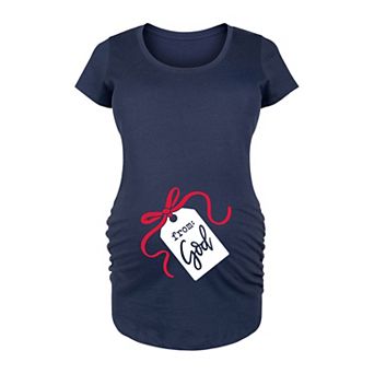 Maternity Gift Tag From God Graphic Tee