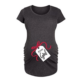 Maternity Gift Tag From God Graphic Tee