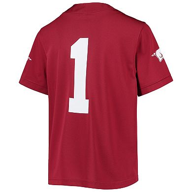 Youth Nike #1 Cardinal Arkansas Razorbacks Untouchable Football Jersey
