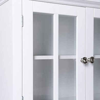 American Furniture Classics Os Home And Office Wooden Buffet And Hutch, White