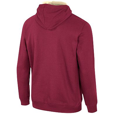 Men's Colosseum Garnet Florida State Seminoles Half-Zip Hoodie