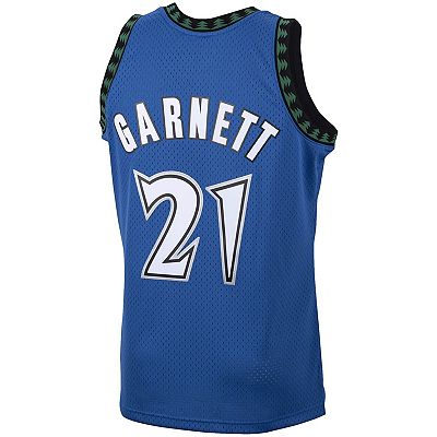 Men's Mitchell & Ness Kevin Garnett Blue Minnesota Timberwolves