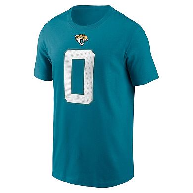 Men's Nike Calvin Ridley Teal Jacksonville Jaguars Player Name & Number T-Shirt