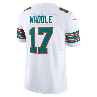 Men's Nike Jaylen Waddle White Miami Dolphins Vapor F.U.S.E. Limited Jersey