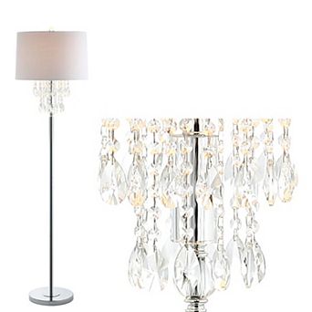 Abigail Crystal Metal Led Floor Lamp