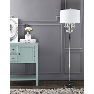 Abigail Crystal Metal Led Floor Lamp