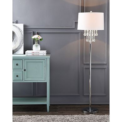 Abigail Crystal Metal Led Floor Lamp