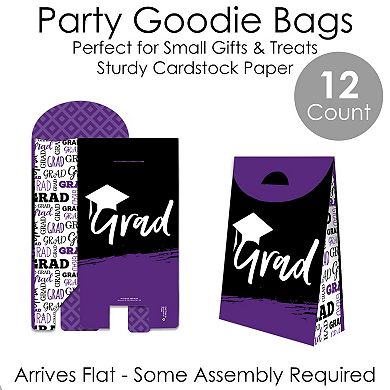 Big Dot Of Happiness Purple Grad Best Is Yet To Come Graduation Gift Party Goodie Boxes 12 Ct