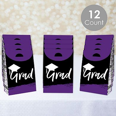 Big Dot Of Happiness Purple Grad Best Is Yet To Come Graduation Gift Party Goodie Boxes 12 Ct