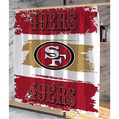 Pegasus San Francisco 49ers Shower Curtain & Bath Mat Set