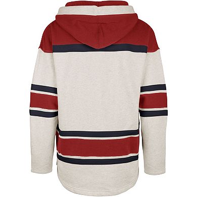 Men's '47 Oatmeal Florida Panthers Rockaway Lacer Pullover Hoodie