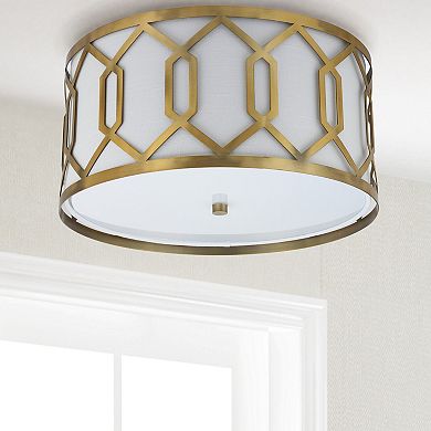 Hex Metal Led Flush Mount