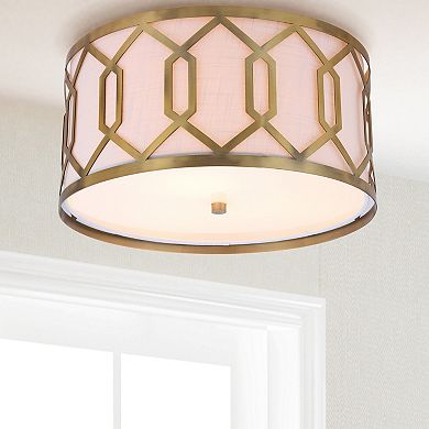 Hex Metal Led Flush Mount