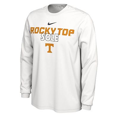 Nike  White Tennessee Volunteers 2023 On Court Bench Long Sleeve T-Shirt