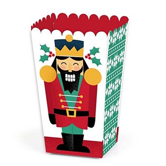 Big Dot Of Happiness Christmas Nutcracker - Holiday Party Favor Popcorn Treat Boxes - 12 ct