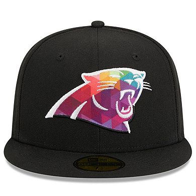 Men's New Era Black Carolina Panthers 2023 NFL Crucial Catch 59FIFTY Fitted Hat