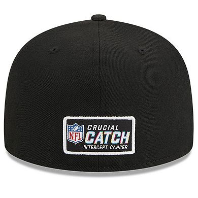 Men's New Era Black Carolina Panthers 2023 NFL Crucial Catch 59FIFTY Fitted Hat