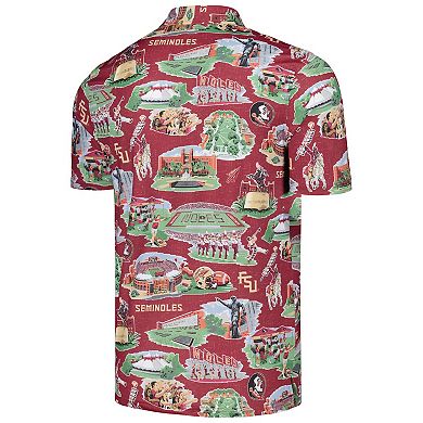 Men's Reyn Spooner Garnet Florida State Seminoles Scenic Polo