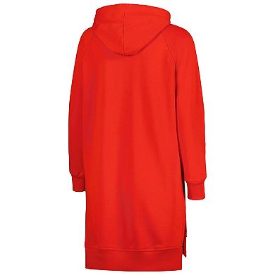 Women's Gameday Couture Scarlet Ohio State Buckeyes Take a Knee Raglan Hooded Sweatshirt Dress