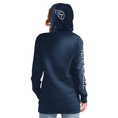 Women's G-III 4Her by Carl Banks Navy Tennessee Titans Extra Inning Pullover Hoodie