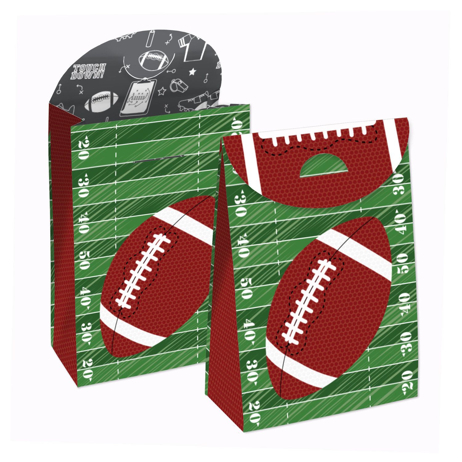 End Zone - Football - Baby Shower Or Birthday Party Round Table Decorations - Paper Chargers...
