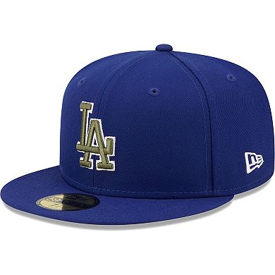 Men's New Era Royal Los Angeles Dodgers 60th Anniversary Spring Training Botanical 59FIFTY Fitted Hat