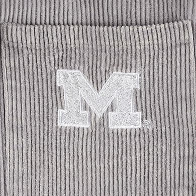 Women's Gameday Couture Gray Michigan Wolverines Vintage Wash Corduroy Full-Snap Hooded Shacket