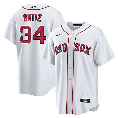 Men's Nike David Ortiz White Boston Red Sox Home Replica Player Jersey