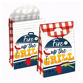 Big Dot Of Happiness Fire Up The Grill Summer Bbq Picnic Party Goodie Boxes 12 ct