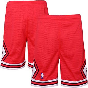 Youth Mitchell & Ness Red Chicago Bulls Hardwood Classics Swingman Shorts