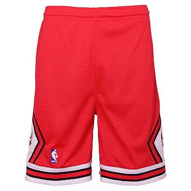 Youth Mitchell & Ness Red Chicago Bulls Hardwood Classics Swingman Shorts