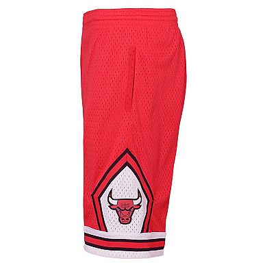 Youth Mitchell & Ness Red Chicago Bulls Hardwood Classics Swingman Shorts