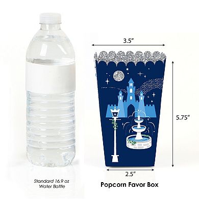 Big Dot Of Happiness Fairy Tale Fantasy Royal Prince & Princess Favor Popcorn Boxes 12 Ct