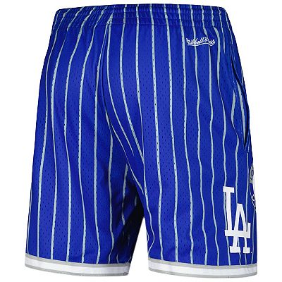 Men s Mitchell Ness Royal Los Angeles Dodgers Cooperstown Collection City Collection Mesh Shorts