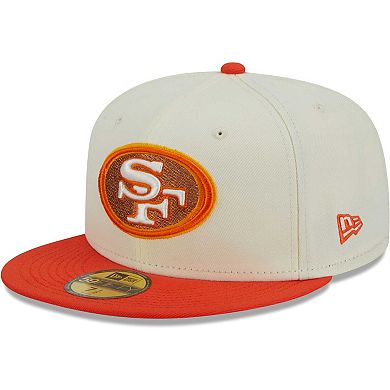 Men's New Era Cream/Scarlet San Francisco 49ers City Icon 59FIFTY Fitted Hat