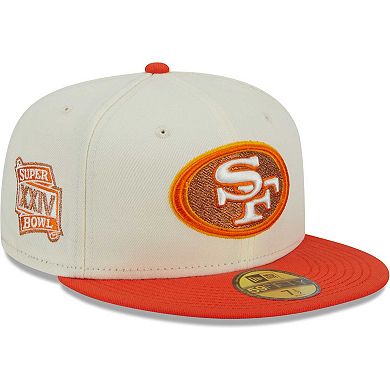 Men's New Era Cream/Scarlet San Francisco 49ers City Icon 59FIFTY Fitted Hat