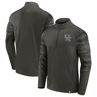 Men's Fanatics Branded Black Kentucky Wildcats OHT Military Appreciation Guardian Quarter-Zip Top