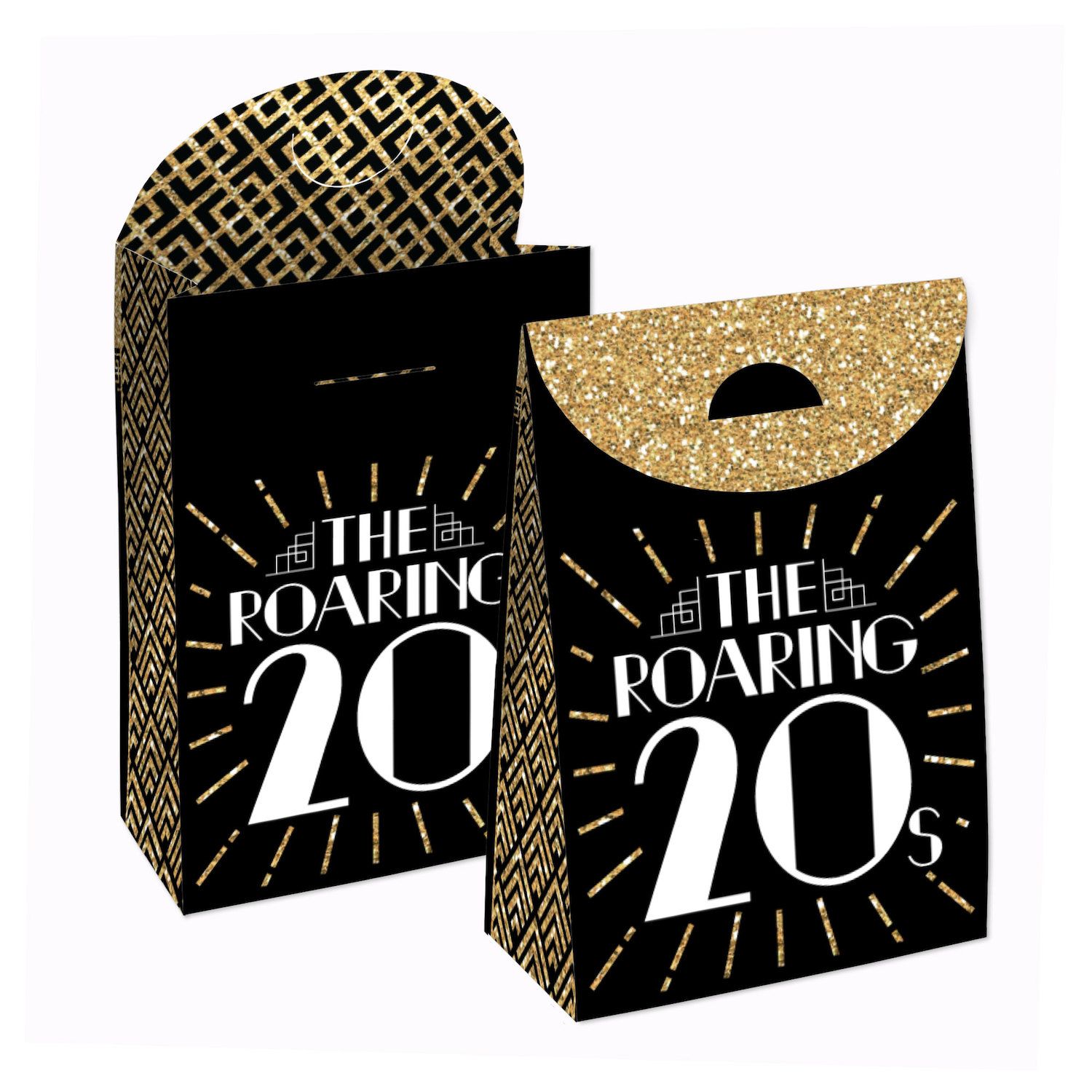 Roaring 20's - 1920s Art Deco Jazz Party Cupcake Wrappers - Set of 12