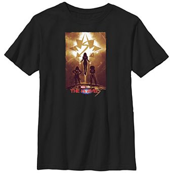 Boys Husky The Marvels Movie Poster Graphic Tee