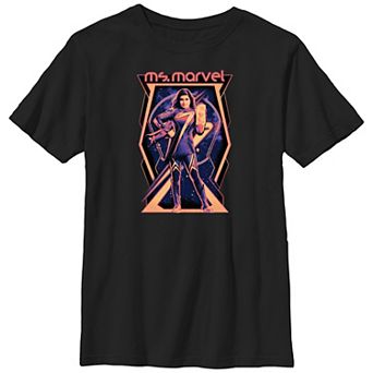 Boys Husky The Marvels Ms. Marvel Portrait Graphic Tee