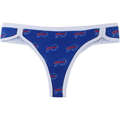 Women's Concepts Sport Royal Buffalo Bills Gauge Allover Print Knit Thong