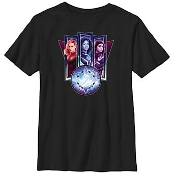 Boys Husky The Marvels Banners Graphic Tee