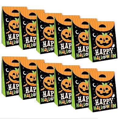 Big Dot Of Happiness Jack-o'-lantern Halloween - Kids Gift Favor Box Party Goodie Boxes 12 Ct