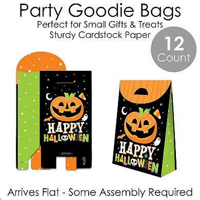 Big Dot Of Happiness Jack-o'-lantern Halloween - Kids Gift Favor Box Party Goodie Boxes 12 Ct